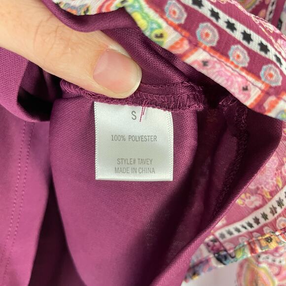 Francesca’s | Blue Rain NWT Luna Medallion Print Babydoll Cropped Blouse - Picture 12 of 12